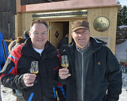 Peter Lorenz (Geschäftsführer Alpenbahnen Spitzingsee) und Anton Stetter freuen sich auf das neue SLYRS-Projekt
